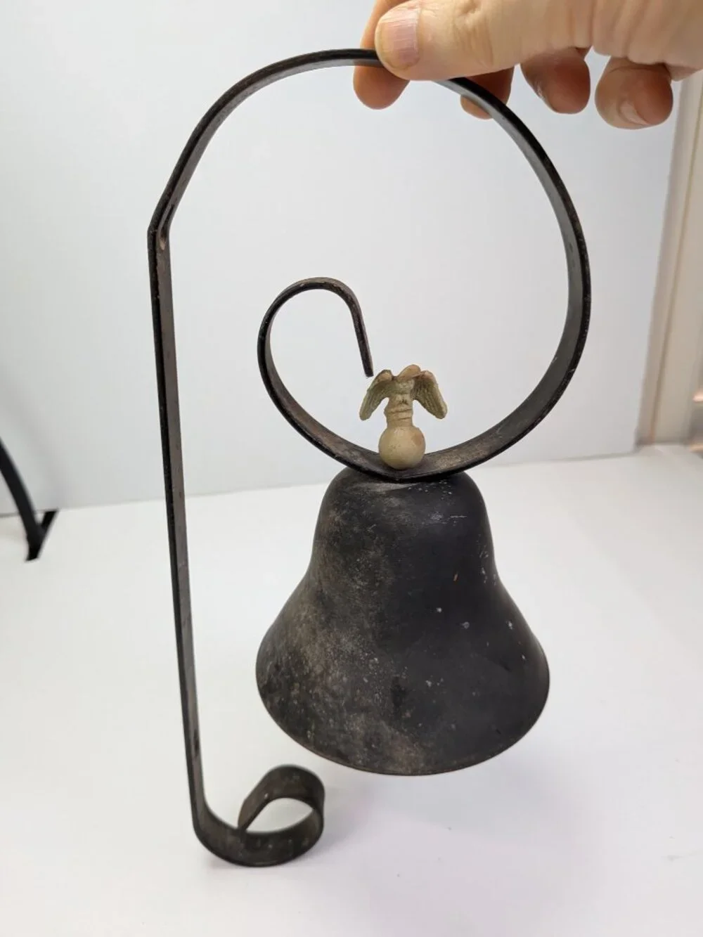 Vintage Americana Eagle Wall Mount Dinner Bell - Rustic Farmhouse Decor
